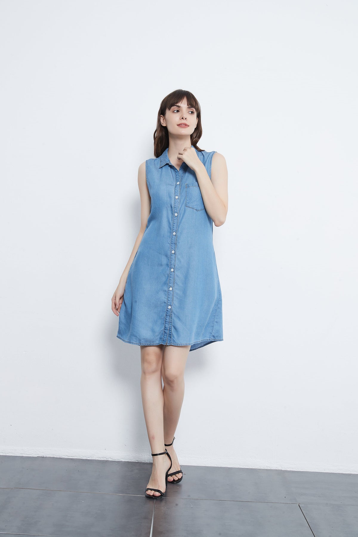 Denim Sleeveless Dress
