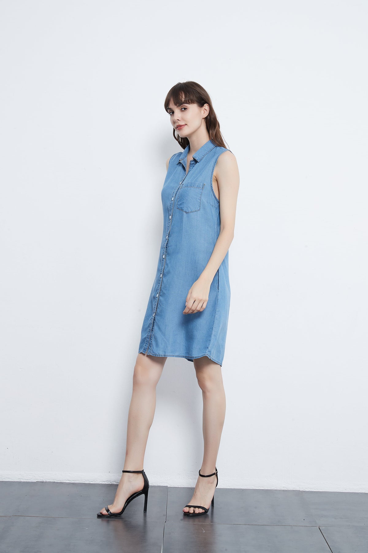 Denim Sleeveless Dress