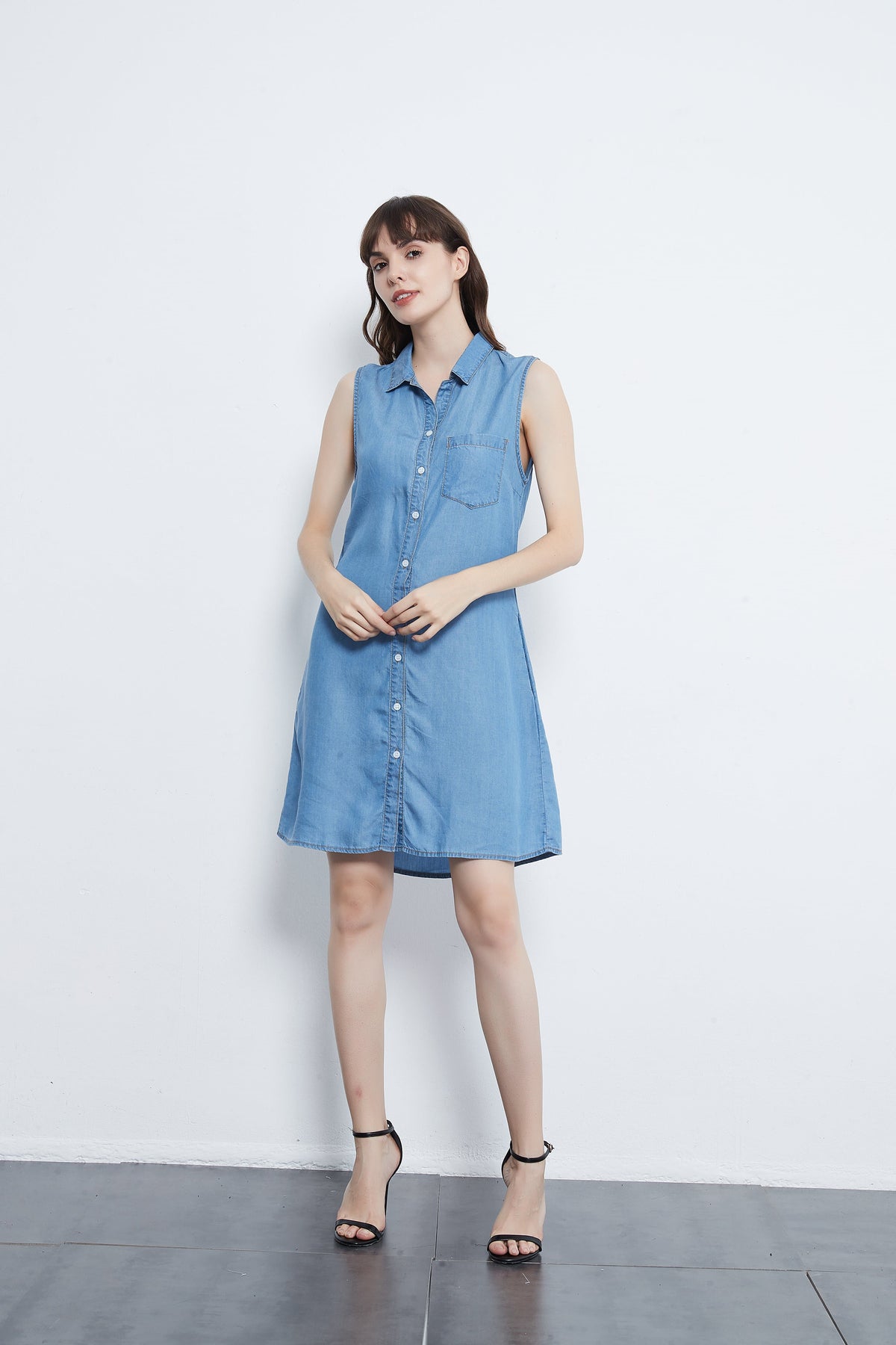 Denim Sleeveless Dress