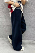 Wide-Leg High-Rise Relaxed-Fit Pants