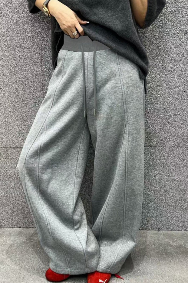 Wide-Leg High-Rise Relaxed-Fit Pants