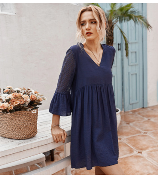 Dress with Lace Details