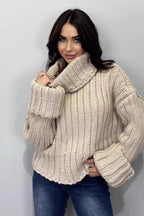 Roll-Neck Relaxed-Fit Sweater