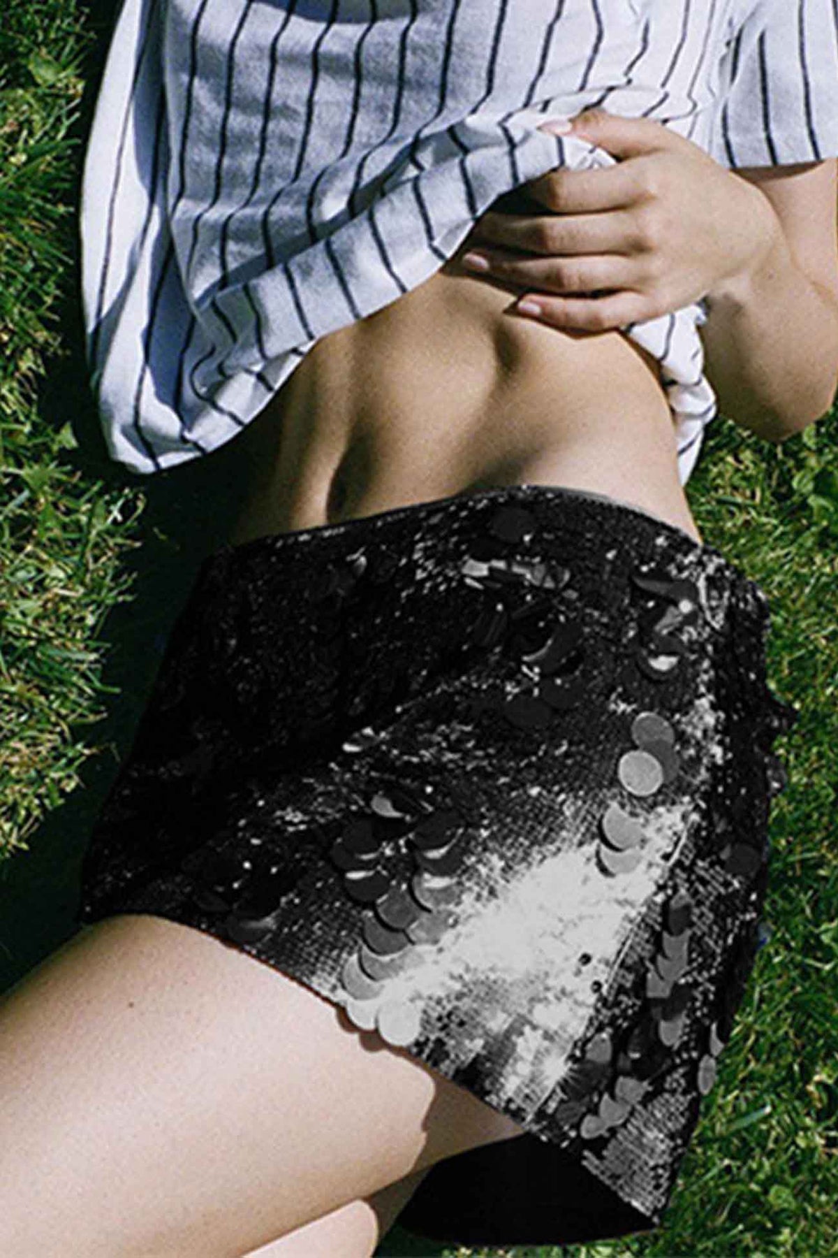 Mini Skirt with Sequin Detail