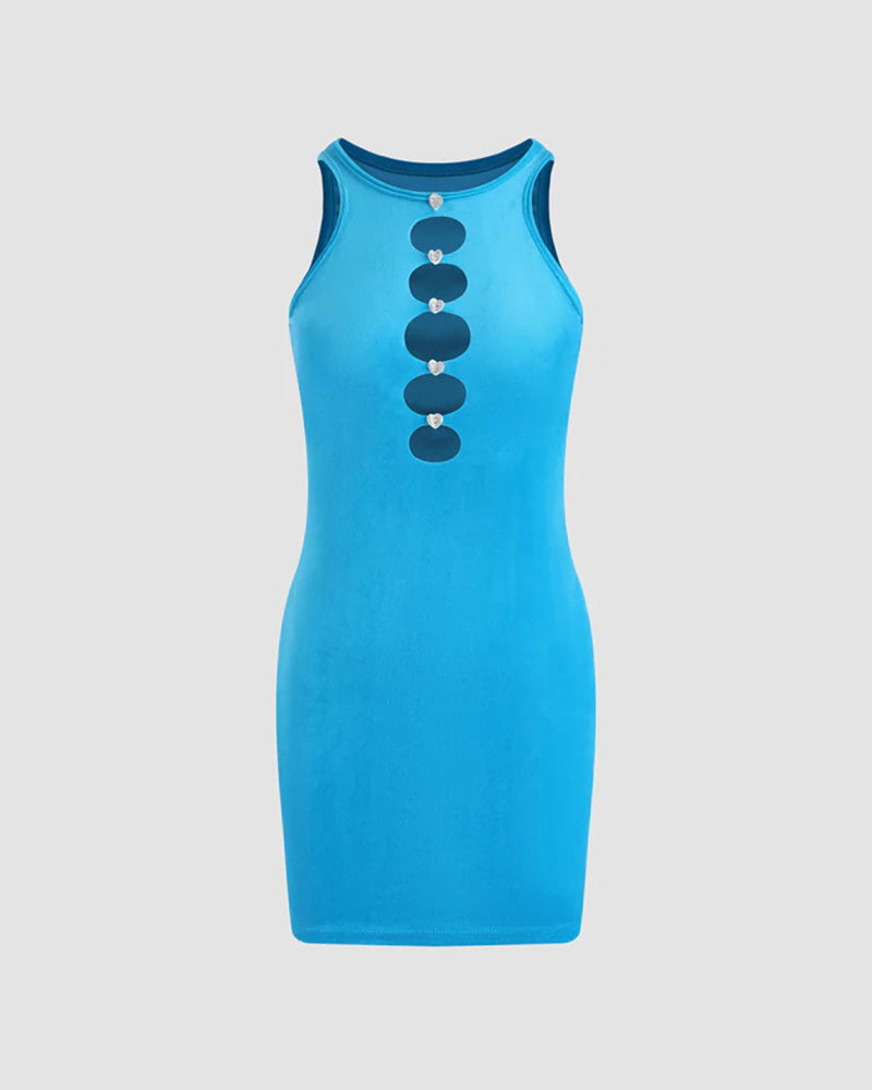 Bodycon Cutout Sleeveless Dress