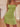 Green High-Rise A-Line Spaghetti-Strap Dress Secondary image