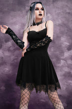 High-Rise Sleeveless Gothic Dress