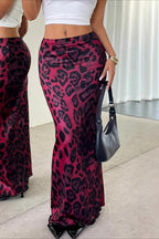 Leopard-Print Maxi Skirt