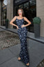 Printed Bodycon Sleeveless Maxi Dress