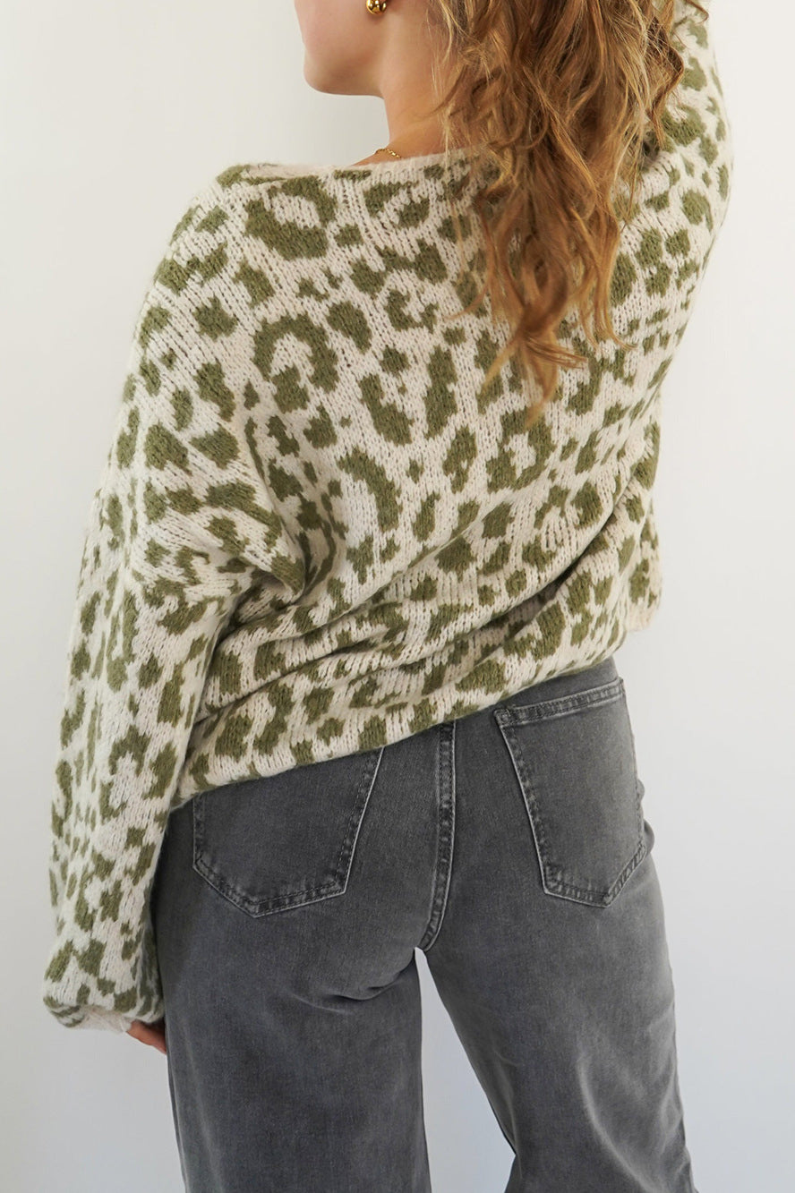 Striped Cardigan with Embroidery