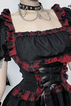 Checked Gothic Dress