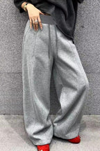 Wide-Leg High-Rise Relaxed-Fit Pants