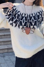 Oversized Balloon-Sleeve Sweater