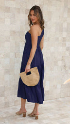 A-Line Sleeveless Dress with Ruched Details