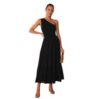 A-Line Sleeveless Dress with Ruched Details