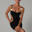 Paneled Mini Dress with Cutout Details