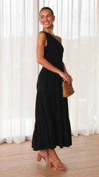 A-Line Sleeveless Dress with Ruched Details