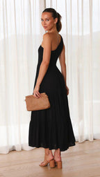A-Line Sleeveless Dress with Ruched Details