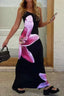 Spaghetti-Strap Sleeveless Floral Maxi Dress