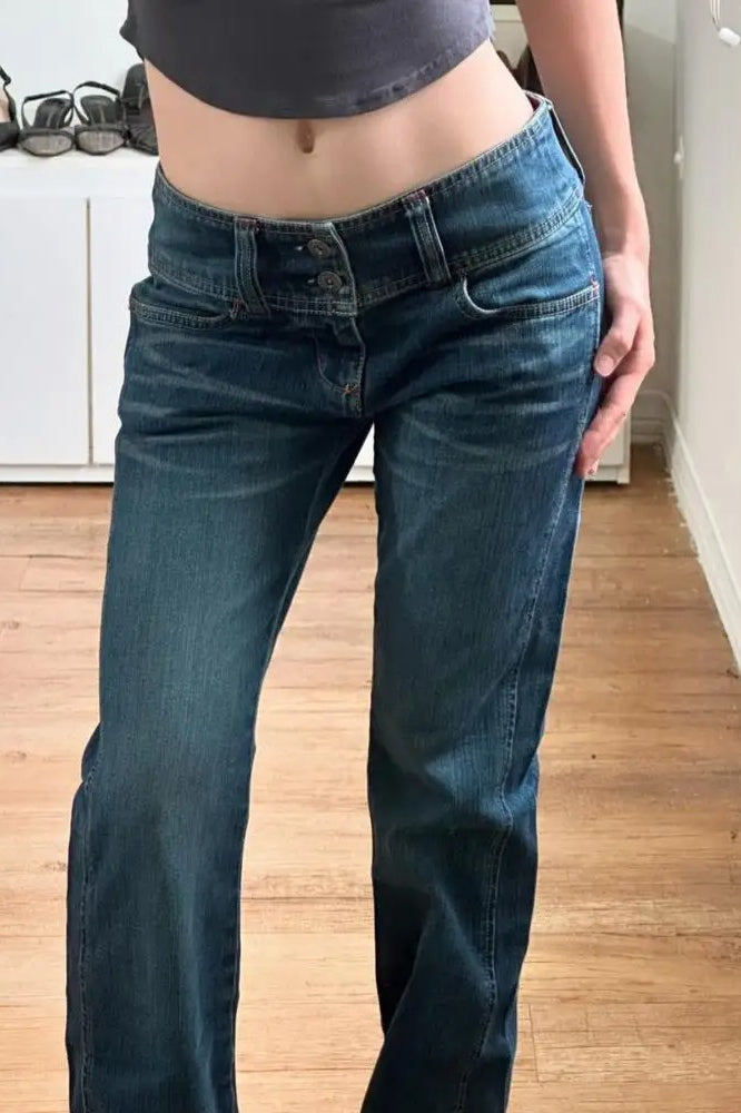 Low-Rise Denim Baggy Jeans