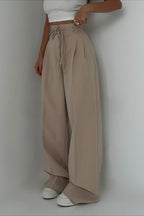 High-Rise Fitted Pants