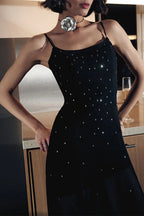 Strappy Mesh Long Dress