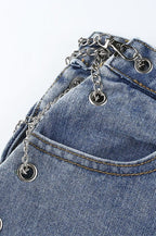 High-Rise Fitted Jeans