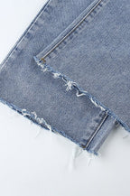 High-Rise Fitted Jeans