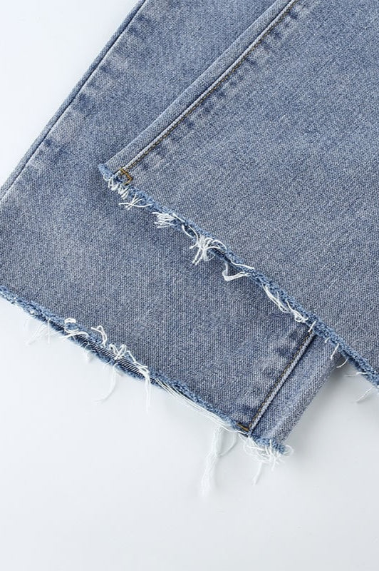 High-Rise Fitted Jeans