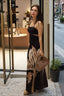 Floral Open-Back Maxi Dress