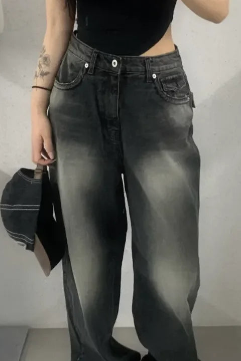 Retro High-Rise Wide-Leg Jeans