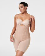 Printed Corset-Style Strappy Bodysuit