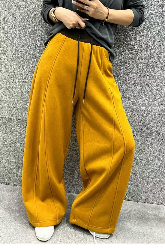 Wide-Leg High-Rise Relaxed-Fit Pants