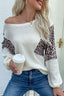 Leopard-Print Relaxed-Fit Sweater