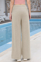Wide-Leg High-Rise Knit Pants