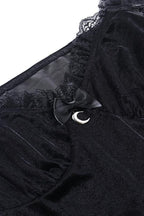 High-Rise Gothic Dress with a Round Neck