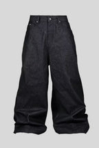 Washed Wide-Leg Jeans in a Baggy Cut