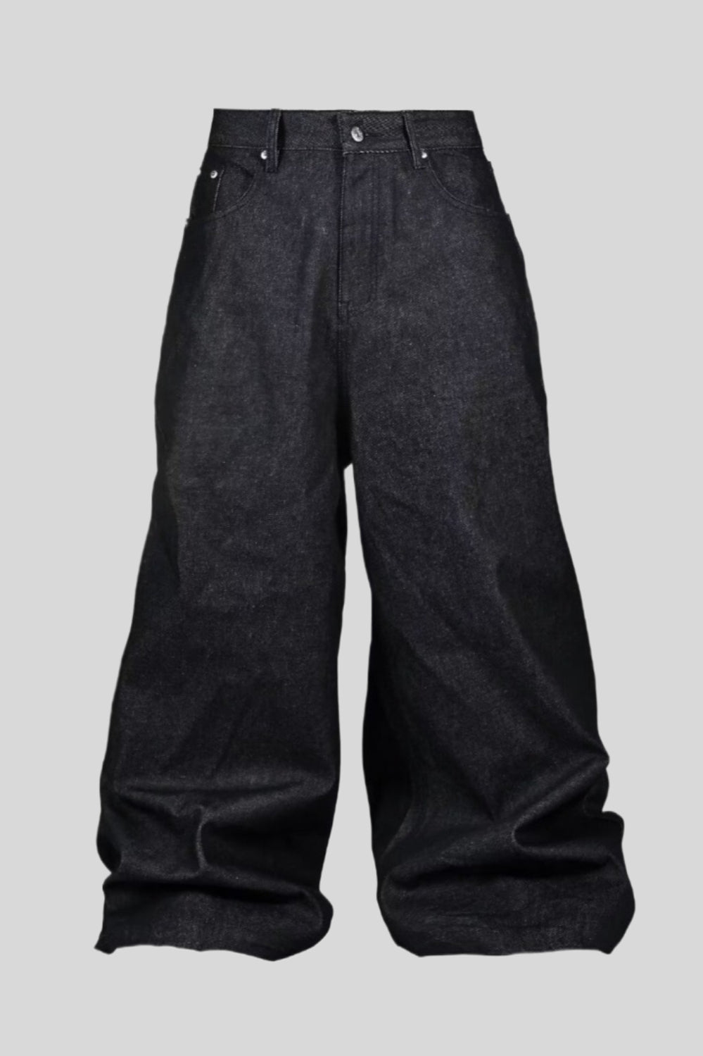 Washed Wide-Leg Jeans in a Baggy Cut
