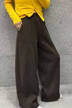 Wide-Leg High-Rise Relaxed-Fit Pants