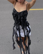 Strappy Ruffled Cami Top
