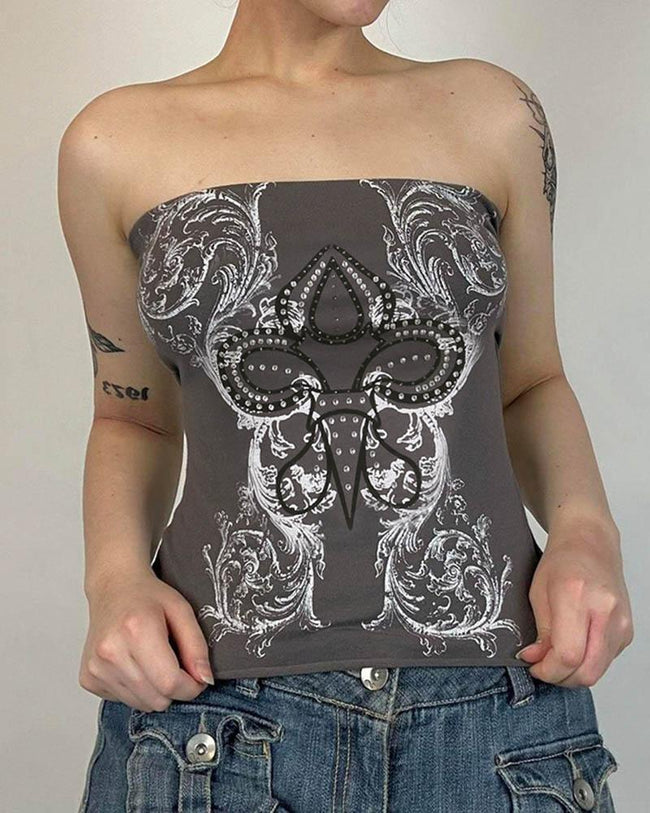 Strapless Sleeveless Top Main image