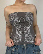 Strapless Sleeveless Top