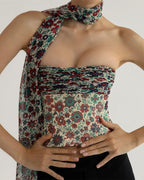 Strapless Retro Top