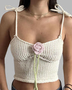 Crochet Strappy Cami Top