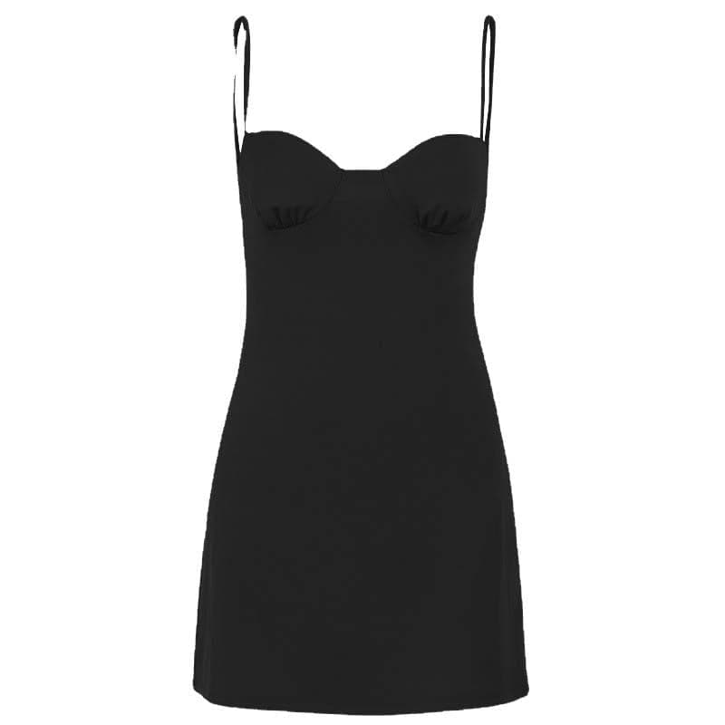Sweetheart-Neck Strappy Ruched Mini Dress with an Open Back