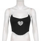 Cropped Strappy Printed Cami Top