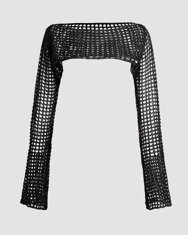 Cropped Long-Sleeve Top Main image