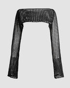 Cropped Long-Sleeve Top