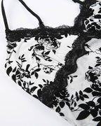 Floral Lace Strappy Cami Top