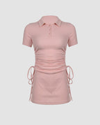Bodycon Dress with Ruched Details